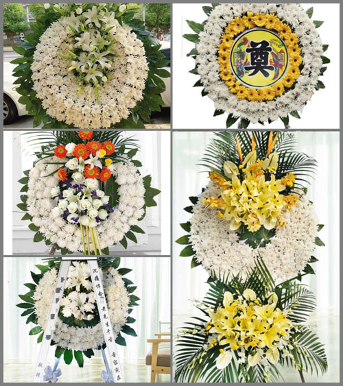 贵州黔西南州晴隆县花贡镇母洒村花圈速递